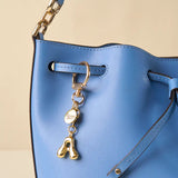 Bubble Letter Keychain - Greige Goods