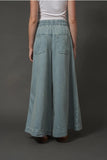 Yoke Pintuck Denim Pants - Greige Goods