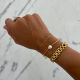 Pearl Beaded Bracelet - Greige Goods