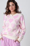 Queen of Hearts Sweater - Greige Goods