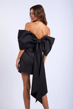 Off-Shoulder Bow Mini - Greige Goods