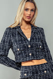 Plaid Enchantment Blazer - Greige Goods