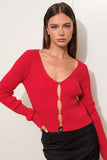 Peekaboo Ribbed Knit Top - Greige Goods