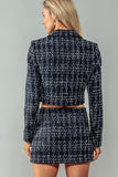 Plaid Enchantment Blazer - Greige Goods