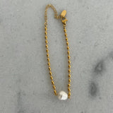 Pearl Beaded Bracelet - Greige Goods