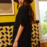 Oversized Solid Romper - Greige Goods