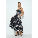 Polka Dot Bustier Midi - Greige Goods