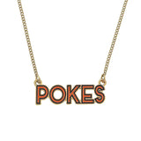 OSU Outline Enamel Necklace - Greige Goods