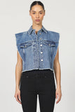 Melody Denim Vest - Greige Goods