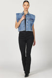 Melody Denim Vest - Greige Goods