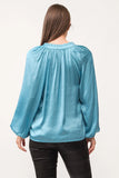 Manon LS Satin Blouse - Greige Goods