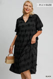 Curvy Girl Circle Print Midi - Greige Goods