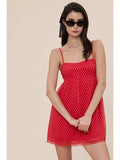Polka Dot Swing Mini Dress - Greige Goods