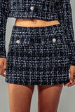 Plaid Enchantment Mini Skirt - Greige Goods