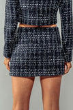 Plaid Enchantment Mini Skirt - Greige Goods