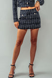 Plaid Enchantment Mini Skirt - Greige Goods