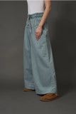 Yoke Pintuck Denim Pants - Greige Goods