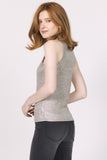 Pamela Metallic Tank - Greige Goods
