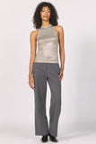 Pamela Metallic Tank - Greige Goods