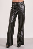 Pleather Long Pant - Greige Goods
