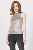 Pamela Metallic Tank - Greige Goods