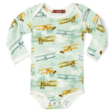 O Greige Baby Long Sleeve One Piece - Greige Goods