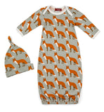 Greige Baby Gown & Hat Set - Greige Goods