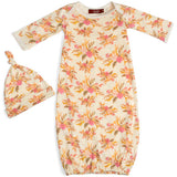 O Baby Gown/Hat Set - Greige Goods