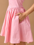 Halter Neck Tiered Mini Dress - Greige Goods