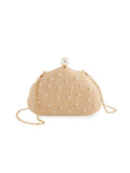 Rita Shell Minaudiere - Greige Goods