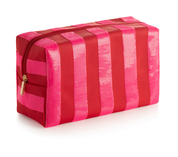 Cara Large Zip Pouch - Greige Goods