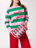 Merry Checkered Pouch - Greige Goods