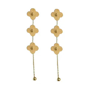 Clover Drop Earrings - Greige Goods