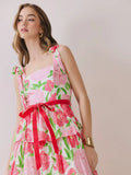 Floral Tiered Maxi Dress - Greige Goods