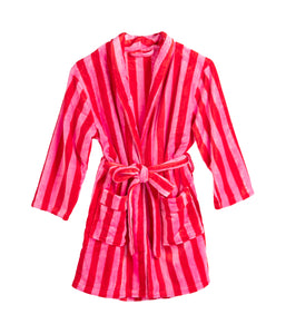 Felicity Stripe Robe - Greige Goods