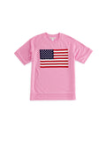 Flag Lightweight Short Sleeve Sweatshirt - Greige Goods