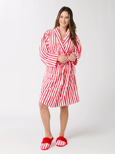Candy Stripe Robe - Greige Goods