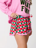 Checkered Boxer Shorts - Greige Goods