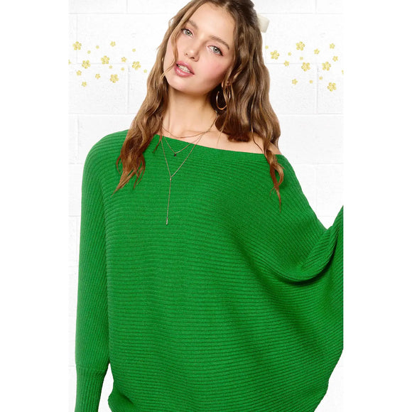 Boat Neck Sweater - Greige Goods