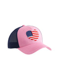Heart Flag Trucker Hat - Greige Goods