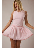 Drop Waist Gingham Mini Dress - Greige Goods