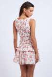 Mauve Floral Smocked Mini - Greige Goods