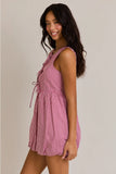 Front Tie Sleeveless Dress - Greige Goods