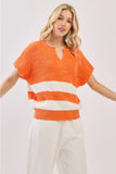 Stripe Knit Gameday Sweater - Greige Goods
