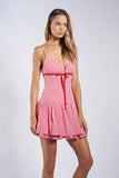 Checker Crossed Back Mini - Greige Goods