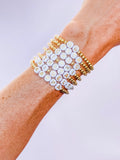 Sorority Gold Beaded Bracelet - Greige Goods