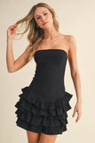 Tube Ruffled Hem Mini