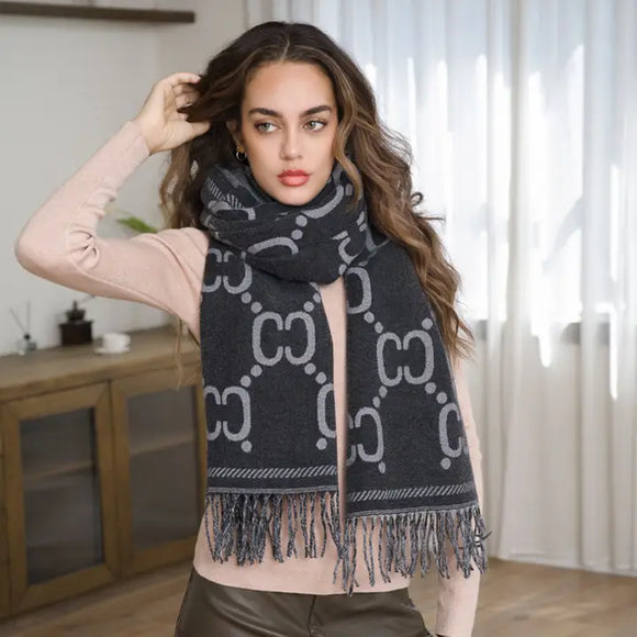Chain Link Print Scarf