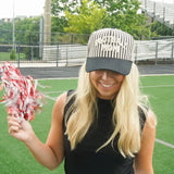 Football Mom Striped Hat