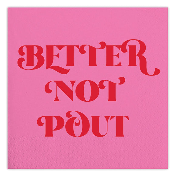 Better Not Pout Napkins - Greige Goods